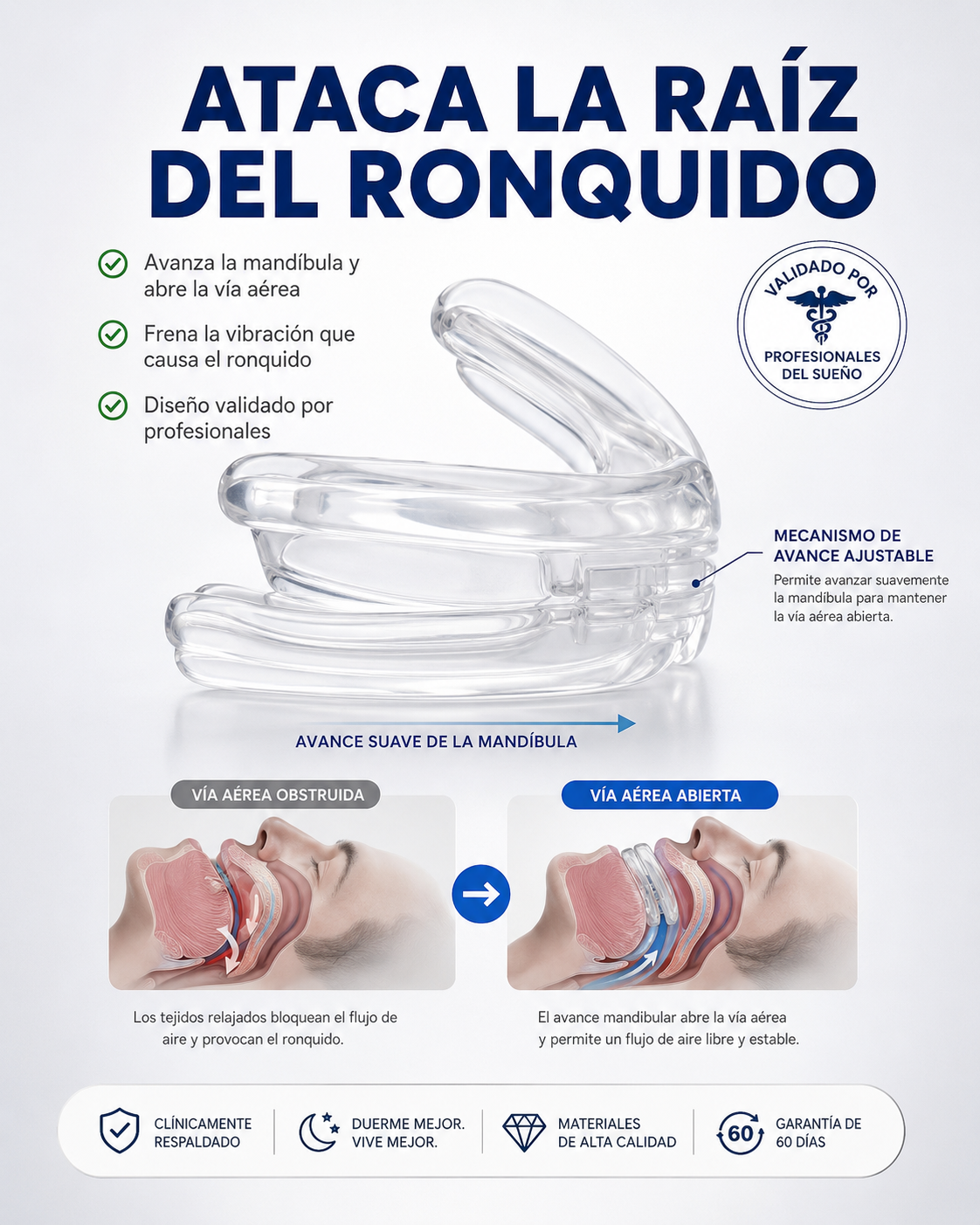 DormiPro®: Protector Bucal Anti Ronquidos