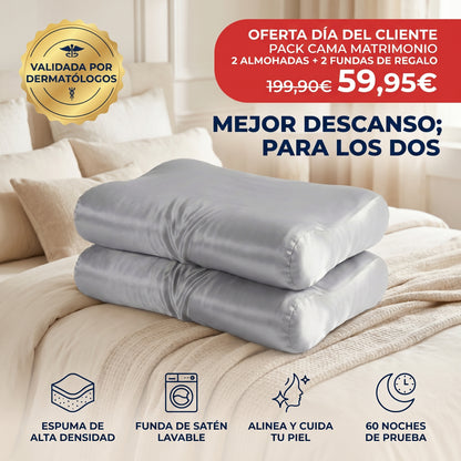 Seda Sleep™ — Almohada Ergonómica Belleza y Bienestar