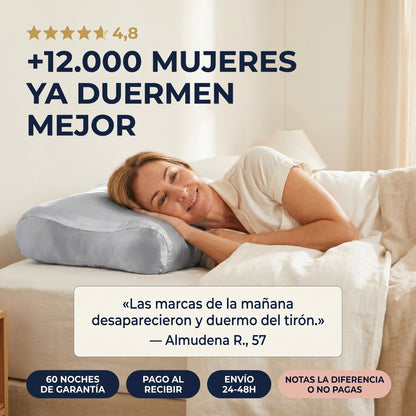 Seda Sleep™ — Almohada Ergonómica Belleza y Bienestar